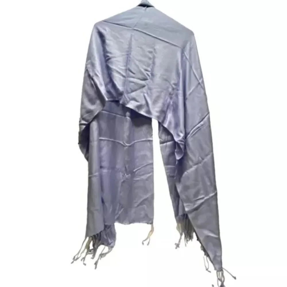 Pashmina Scarf Wrap Shawl Women's Multi Style Wear‎ OSFM Sweet Lilac Fringe NWT